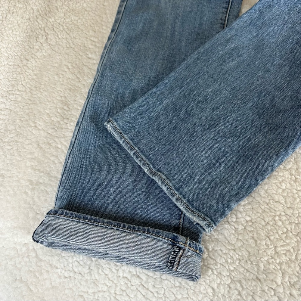 American Eagle Light Blue Straight Leg Distressed Jeans Size 10 - Picture 9 of 15